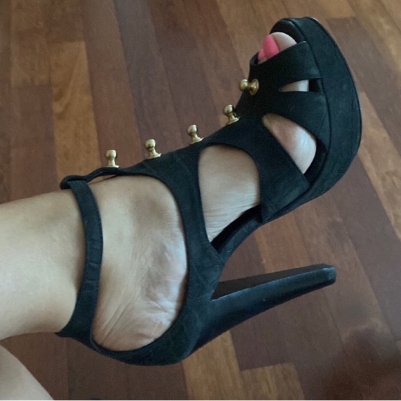 Thomas Wylde Studded Platform Pumps - Picture 3 of 12